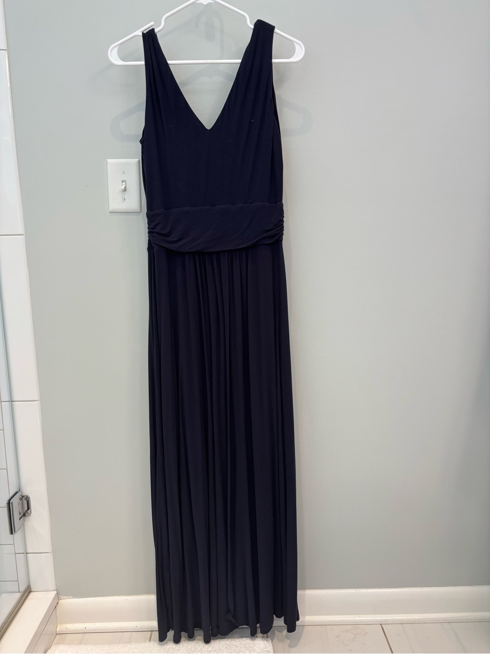 Boden Navy V-Neck Maxi Dress